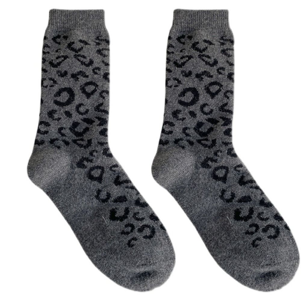 Thermal Sock Wool - High Elastic Thermal Wool Socks Leopard