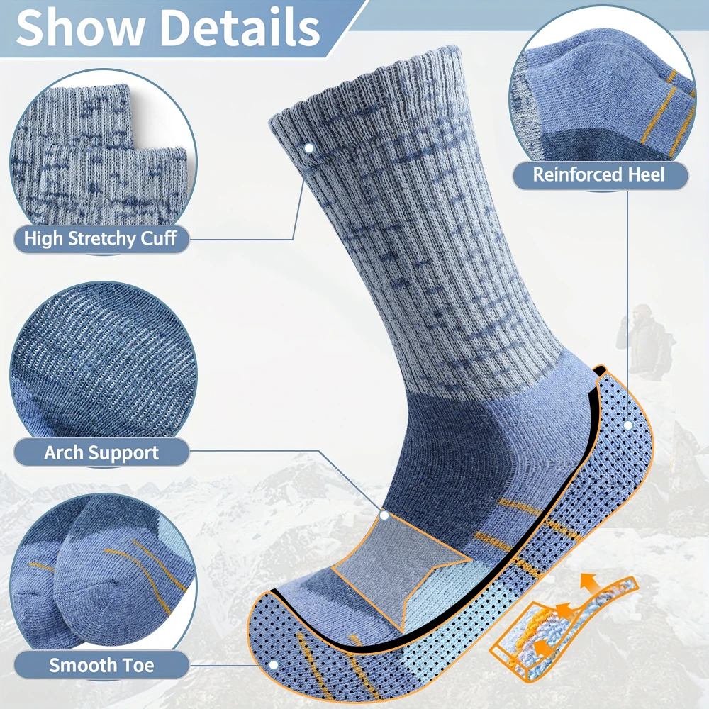 5 Pairs Women Winter Wool Sock - Thermal Sock Wool 评论和价格