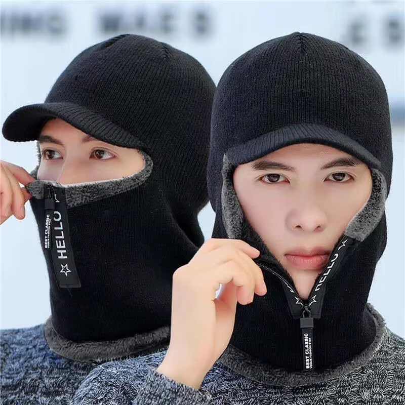 New Men Winter Warm Wool Hat O - Wool Scarf Men 评论和价格