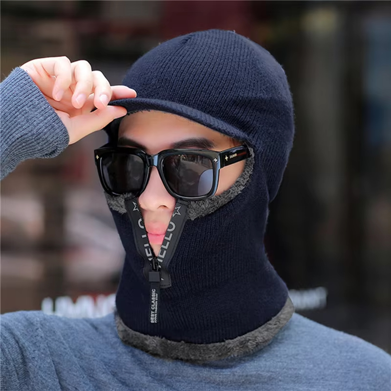 New Men Winter Warm Wool Hat O - Wool Scarf Men 评论和价格