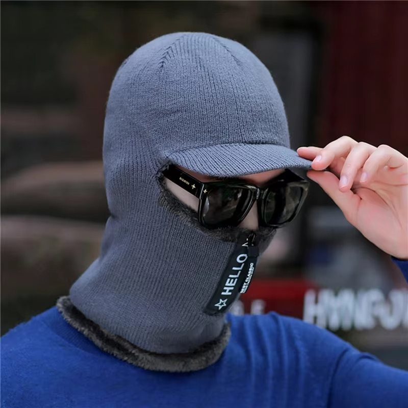 New Men Winter Warm Wool Hat O - Wool Scarf Men 评论和价格