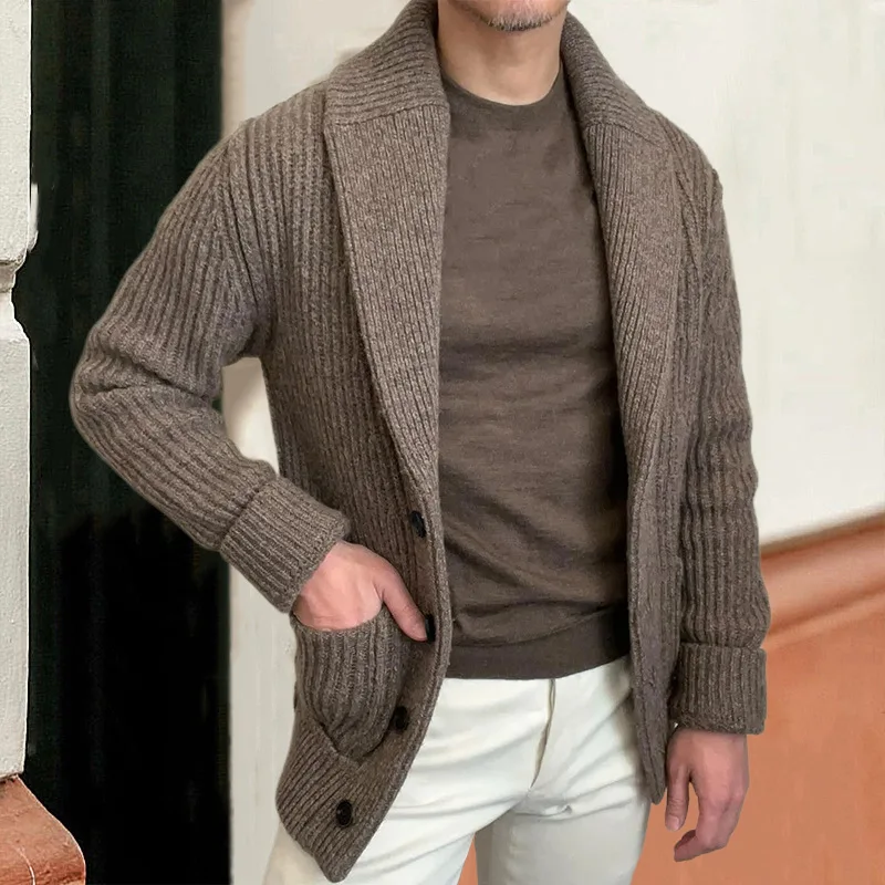 Men's Sweaters Cardigan Lapel  - Down Jacket Packable 评论和价格