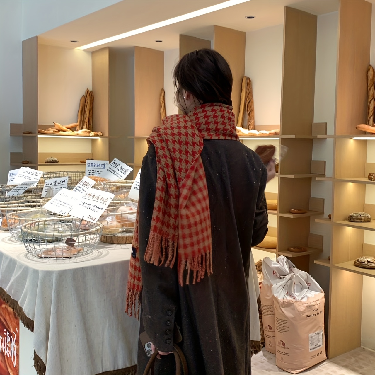 FANGSIGE Exquisite Hundred Tow - Wool Scarf Men 评论和价格
