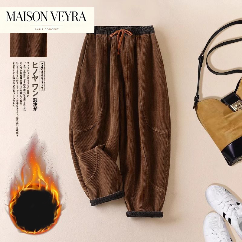 Corduroy harem pants female fa - Corduroy Pant Warm 评论和价格
