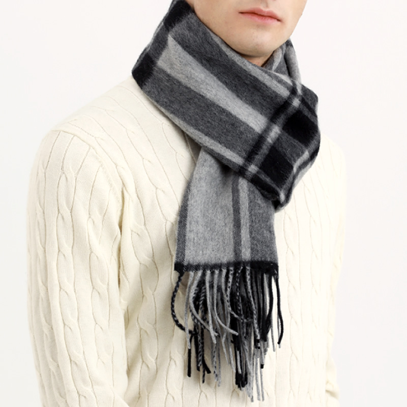Pashmina Scarf Men Winter Stri - Wool Scarf Men 评论和价格